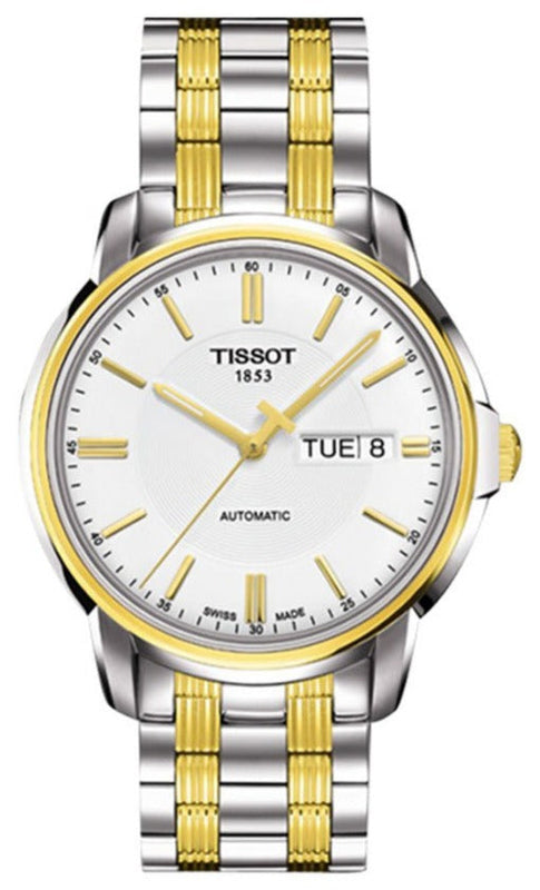  Shop Authentic Tissot T Classic Automatics III White Dial Two Tone Steel Strap Watch For Men - T065.430.22.031.00 - Luxxuri