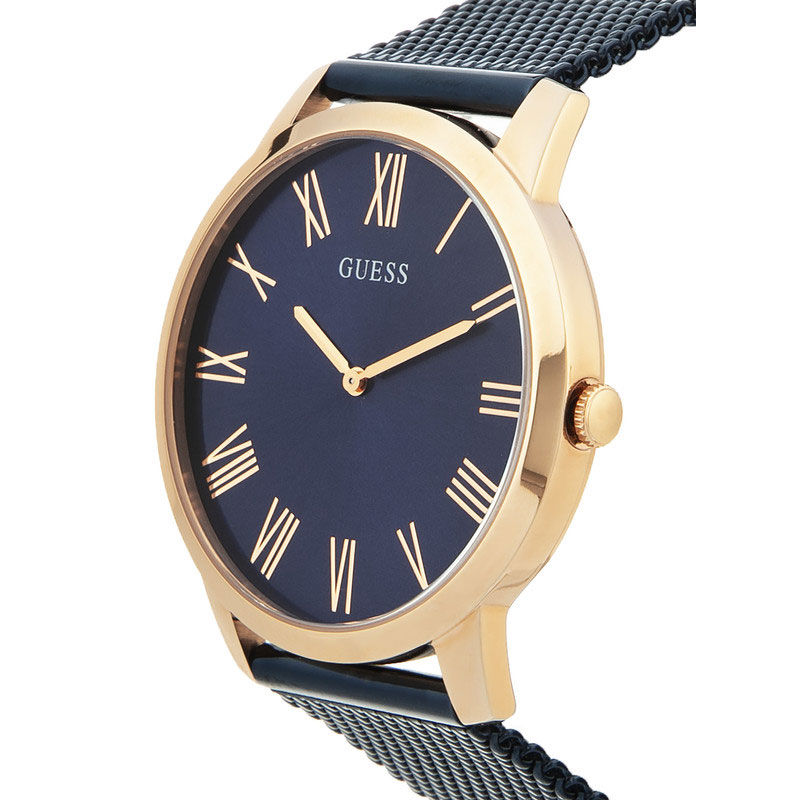  Shop Authentic Guess Richmond Blue Dial Blue Mesh Bracelet Watch for Men - W1263G4 - Luxxuri