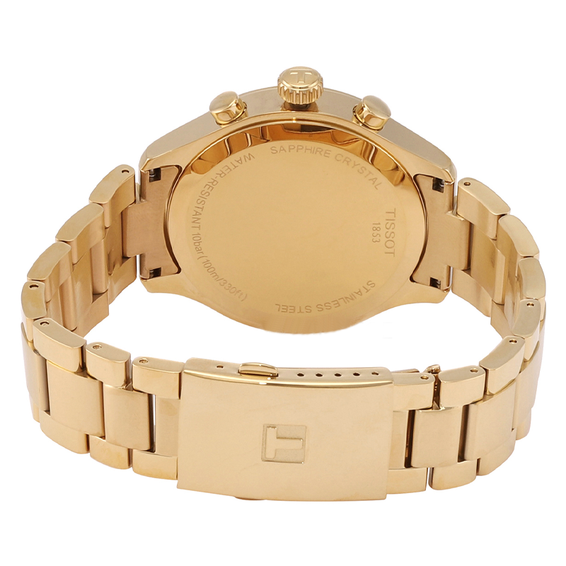  Shop Authentic Tissot Chrono XL Classic Black Dial Gold Steel Strap Watch for Men - T116.617.33.051.00 - Luxxuri