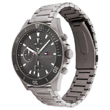  Shop Authentic Tommy Hilfiger Larson Chronograph Grey Dial Silver Steel Strap Watch For Men - 1791918 - Luxxuri