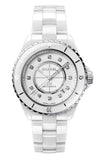  Shop Authentic Chanel J12 Quartz Diamonds White Dial White Steel Strap Watch for Women - J12 H5703 - Luxxuri