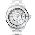  Shop Authentic Chanel J12 Diamonds Mother of Pearl White Dial White Steel Strap Watch for Women - J12 H5704 - Luxxuri