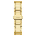 Guess Moonlight Multi Function Diamonds Gold Dial Gold Steel Strap Watch for Women - GW0320L2