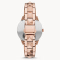 Michael Kors Runway Mercer Mother of Pearl White Dial Two Tone Steel Strap Watch For Women - MK6674