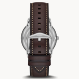  Shop Authentic Fossil Neutra Minimalist Moonphase Silver Dial Brown Leather Strap Watch for Men - FS5905 - Luxxuri