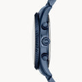  Shop Authentic Michael Kors Lexington Chronograph Blue Dial Blue Steel Strap Watch for Men - MK8480 - Luxxuri