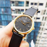  Shop Authentic Tissot T Classic Dream Black Dial Black Leather Strap Watch for Men - T033.410.36.051.01 - Luxxuri