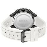  Shop Authentic Hugo Boss Admiral Chronograph Black Dial White Rubber Strap Watch for Men - 1513966 - Luxxuri
