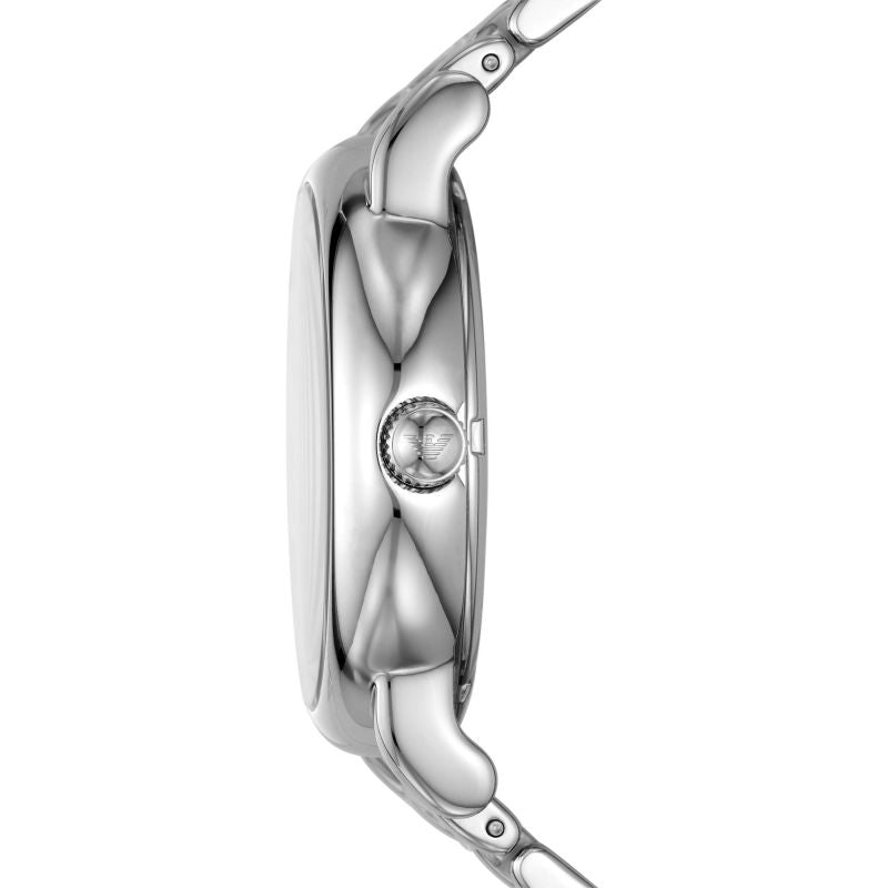  Shop Authentic Emporio Armani Luigi Chronograph Skeleton Blue Dial Silver Steel Strap Watch For Men - AR60036 - Luxxuri