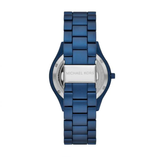  Shop Authentic Michael Kors Slim Runway Quartz Blue Dial Blue Steel Strap Watch For Women - MK4503 - Luxxuri