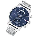  Shop Authentic Tommy Hilfiger Kane Blue Dial Silver Steel Strap Watch for Men - 1710401 - Luxxuri