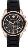  Shop Authentic Emporio Armani Sigma Chronograph Black Dial Black SIlicon Strap Watch For Men - AR6066 - Luxxuri