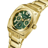  Shop Authentic Guess Trend Analog Green Dial Gold Steel Strap Watch For Men - GW0624G2 - Luxxuri