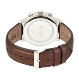  Shop Authentic Hugo Boss Attitude Blue Dial Brown Leather Strap Watch for Men - 1513606 - Luxxuri