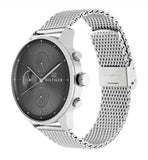  Shop Authentic Tommy Hilfiger Chase Quartz Grey Dial Silver Mesh Bracelet Watch For Men - 1791484 - Luxxuri