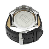  Shop Authentic Tommy Hilfiger Luke Quartz Black Dial Black Leather Strap Watch for Men - 1791117 - Luxxuri