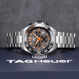  Shop Authentic Tag Heuer Formula 1 Chronograph Ceramic Black Dial Silver Steel Strap Watch for Men - CAZ101AH.BA0842 - Luxxuri