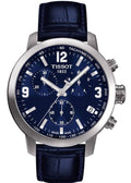  Shop Authentic Tissot PRC 200 Chronograph Blue Dial Blue Leather Strap Watch For Men - T055.417.16.047.00 - Luxxuri