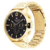  Shop Authentic Tommy Hilfiger Luca Chronograph Black Dial Gold Steel Strap Watch For Men - 1710511 - Luxxuri