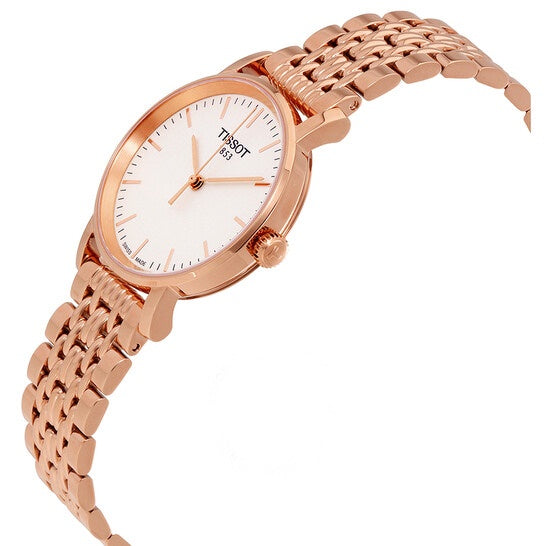  Shop Authentic Tissot T Classic Everytime Small White Dial Rose Gold Mesh Bracelet Watch For Women - T109.210.33.031.00 - Luxxuri