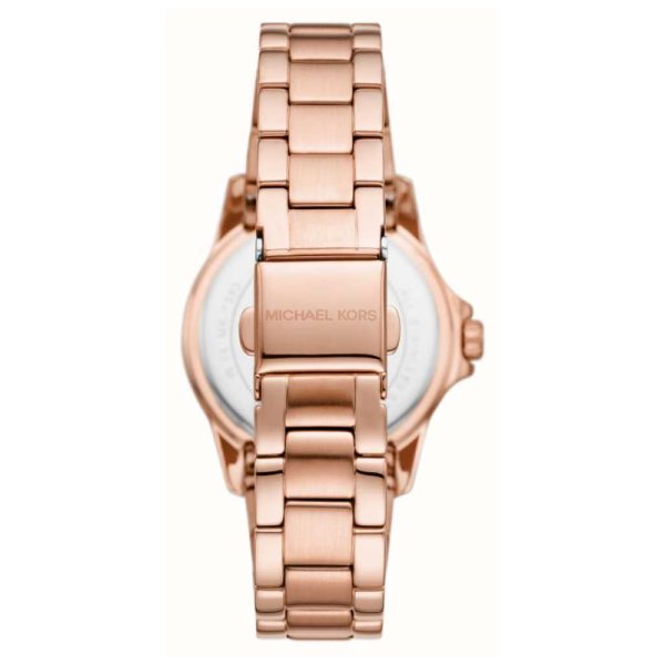  Shop Authentic Michael Kors Camille Quartz Mother of Pearl White Dial Rose Gold Steel Strap Watch For Women - MK7364 - Luxxuri