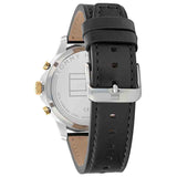  Shop Authentic Tommy Hilfiger Henry Chronograph Black Dial Black Leather Strap Watch For Men - 1710474 - Luxxuri