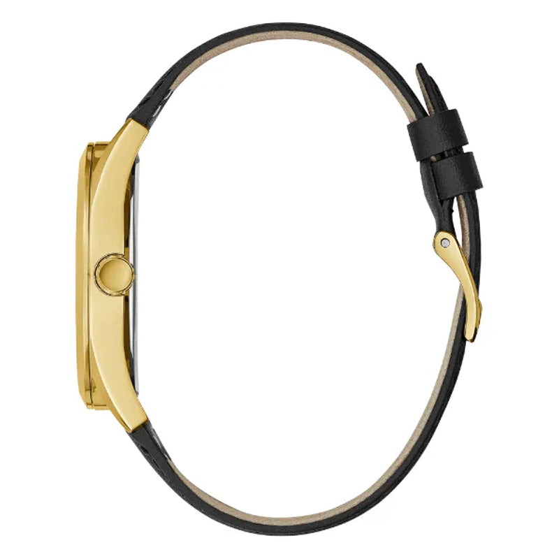  Shop Authentic Guess Multifunction Chronograph Green Dial Black Leather Strap Watch For Men - GW0389G7 - Luxxuri