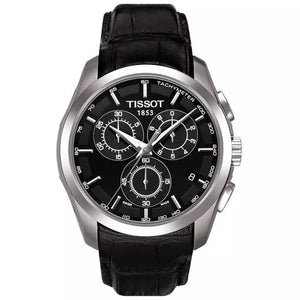  Shop Authentic Tissot T Classic Couturier Chronograph Black Dial Black Leather Strap Watch For Men - T035.617.16.051.00 - Luxxuri