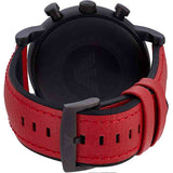  Shop Authentic Emporio Armani Luigi Chronograph Black Dial Red Leather Strap Watch For Men - AR1971 - Luxxuri
