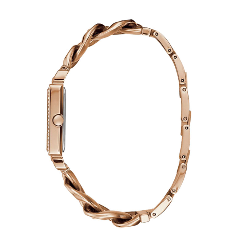  Shop Authentic Guess Vanity Diamonds Silver Dial Gold Steel Strap Watch for Women - W1030L4 - Luxxuri