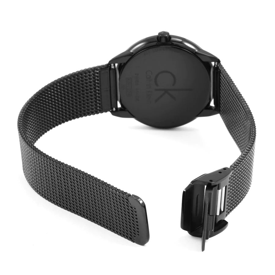 Shop Authentic Calvin Klein Minimal Black Dial Black Mesh Bracelet Watch for Women - K3M22421 - Luxxuri