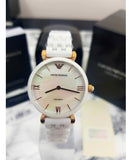  Shop Authentic Emporio Armani Ceramica Mother of Pearl Dial White Ceramic Strap Watch For Women - AR1486 - Luxxuri