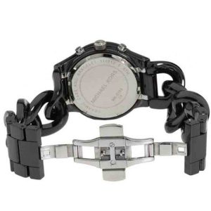  Shop Authentic Michael Kors Ceramic Black Dial Black Steel Strap Watch for Women - MK5388 - Luxxuri