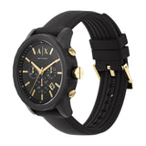  Shop Authentic Armani Exchange Outerbanks Chronograph Black Dial Black Steel Strap Watch For Men - AX7105 - Luxxuri
