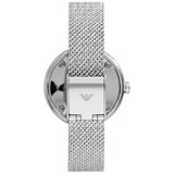  Shop Authentic Emporio Armani Rosa Diamonds Mother of Pearl Blue Dial Silver Mesh Bracelet Watch For Women - AR11380 - Luxxuri