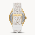  Shop Authentic Michael Kors Jessa Multifunction Gold Dial White Leather Strap Watch For Women - MK7204 - Luxxuri