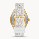  Shop Authentic Michael Kors Jessa Multifunction Gold Dial White Leather Strap Watch For Women - MK7204 - Luxxuri