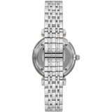  Shop Authentic Emporio Armani Gianni T-Bar Quartz Silver Dial Silver Steel Strap Watch For Women - AR11445 - Luxxuri