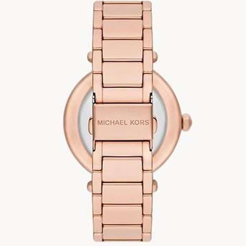  Shop Authentic Michael Kors Parker Quartz Rose Gold Dial Rose Gold Steel Strap Watch For Women - MK6660 - Luxxuri
