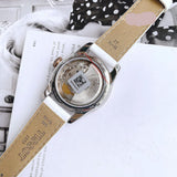 Shop Authentic Tissot T-Classic Powermatic 80 Mother of Pearl Silver Dial White Leather Strap Watch For Women - T108.208.26.117.00 - Luxxuri