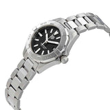  Shop Authentic Tag Heuer Aquaracer Quartz Black Dial Silver Steel Strap Watch for Women - WBD1410.BA0741 - Luxxuri