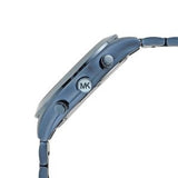  Shop Authentic Michael Kors Slim Runway Chronograph Black Dial Blue Steel Strap Watch for Men - MK8918 - Luxxuri