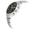 Tissot T Classic Chrono XL Black Dial Silver Steel Strap Watch For Men - T116.617.11.057.01