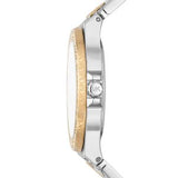  Shop Authentic Michael Kors Lennox Three Hand Silver Dial Two Tone Steel Strap Watch For Women - MK7338 - Luxxuri