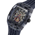 Guess Phoenix Chronograph Black Dial Black Rubber Strap Watch for Men - GW0499G1