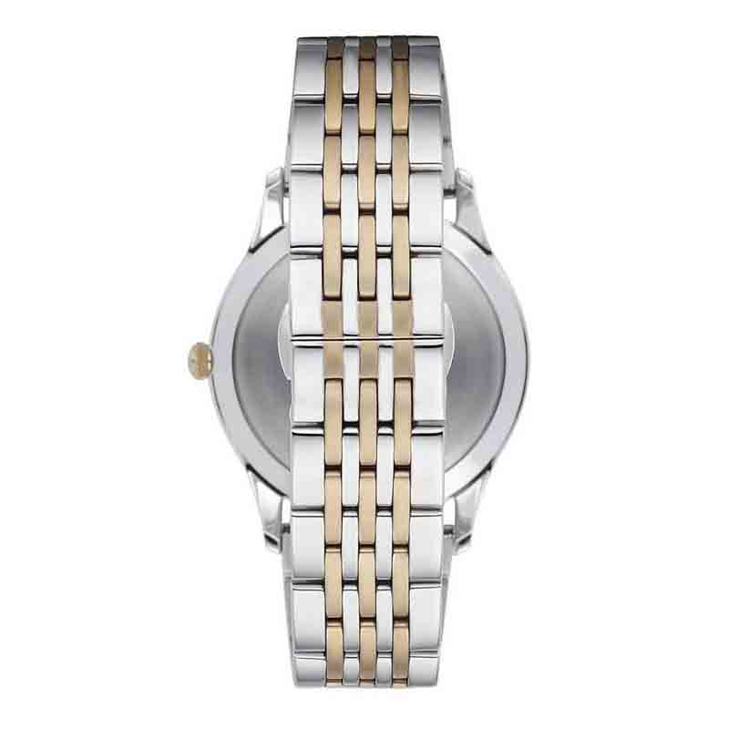  Shop Authentic Emporio Armani Classic Quartz Blue Dial Two Tone Steel Strap Watch For Men - AR1868 - Luxxuri