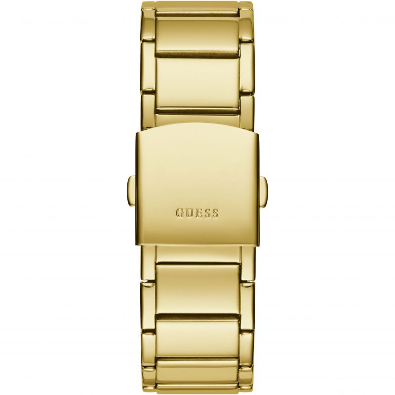  Shop Authentic Guess Zeus Diamonds Gold Dial Gold Steel Strap Watch for Men - GW0209G2 - Luxxuri