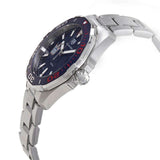  Shop Authentic Tag Heuer Aquaracer Henrik Lundqvist Special Edition Blue Dial Silver Steel Strap Watch for Men - WAY101J.BA0746 - Luxxuri