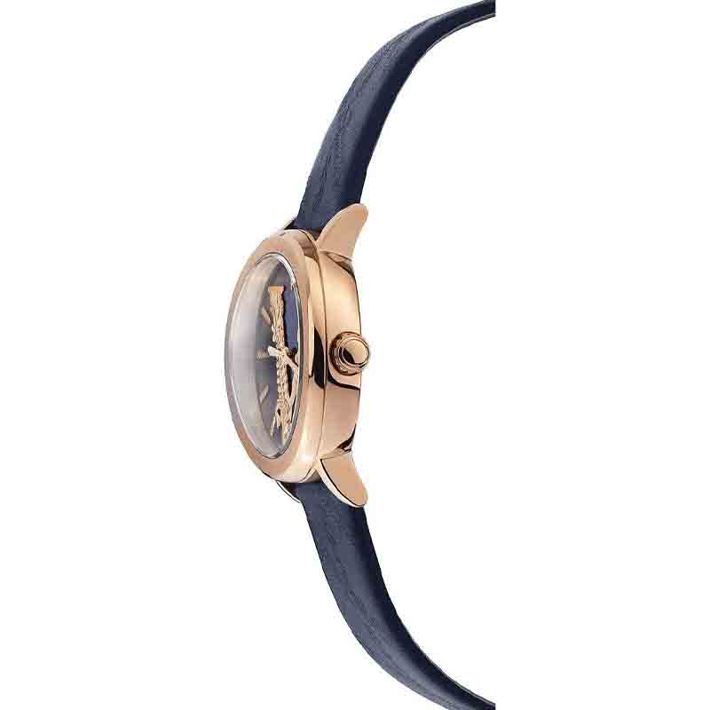  Shop Authentic Versace Virtus Quartz Blue Dial Blue Leather Strap Watch for Women - VEHC00419 - Luxxuri
