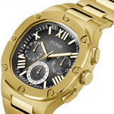  Shop Authentic Guess Headliner Multifunction Black Dial Gold Steel Strap Watch For Men - GW0572G2 - Luxxuri